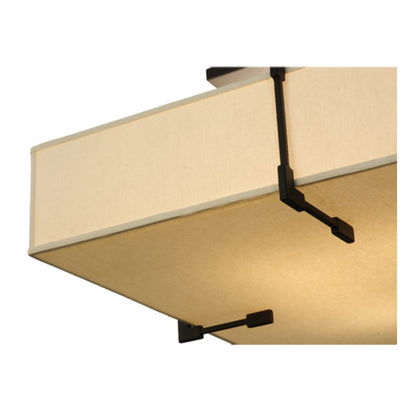 Meyda Tiffany Quadrato Massage 8 Light 55" Wide Semi-Flush Square Ceiling Fixture