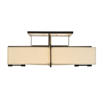 Meyda Tiffany Quadrato Massage 8 Light 55" Wide Semi-Flush Square Ceiling Fixture