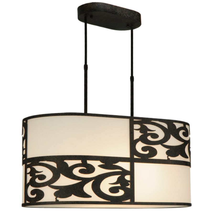 Meyda Tiffany Clarabella 4 Light 34" Wide Linear Pendant