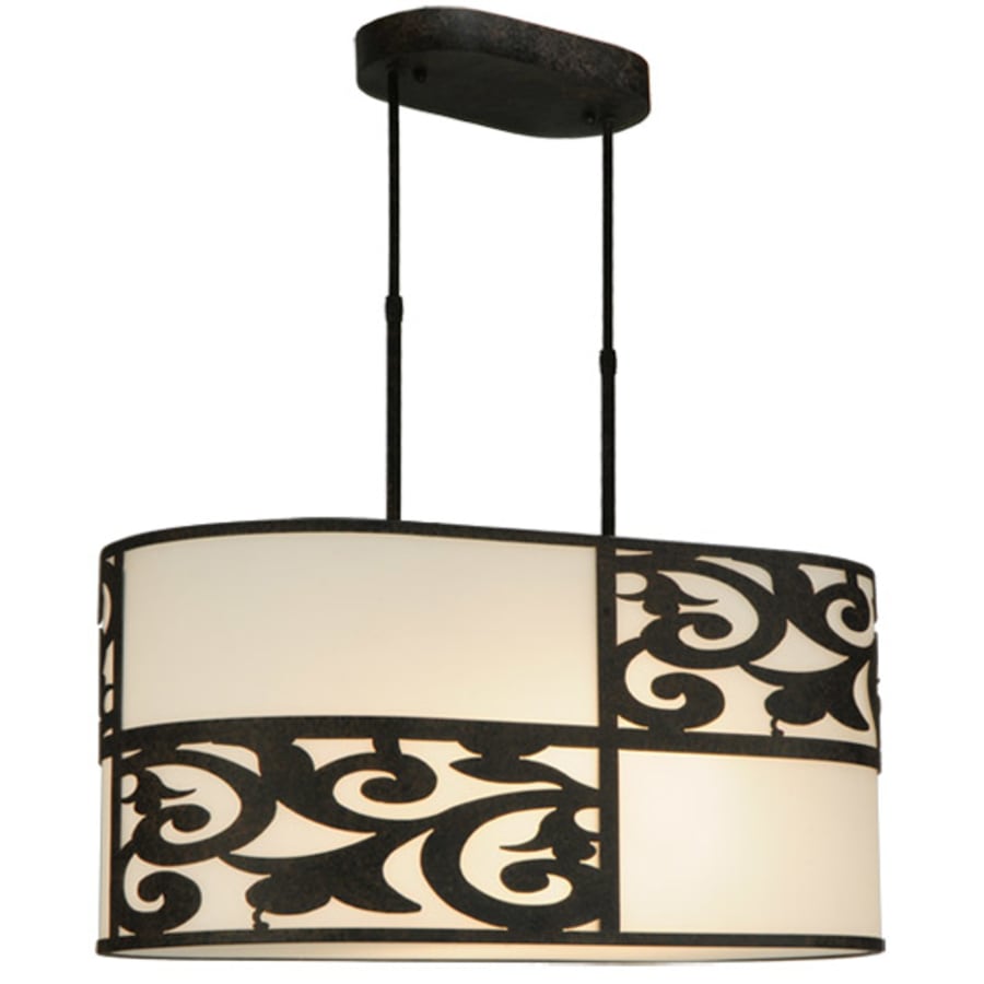 Meyda Tiffany Clarabella 4 Light 34" Wide Linear Pendant
