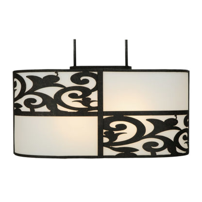 Meyda Tiffany Clarabella 4 Light 34" Wide Linear Pendant
