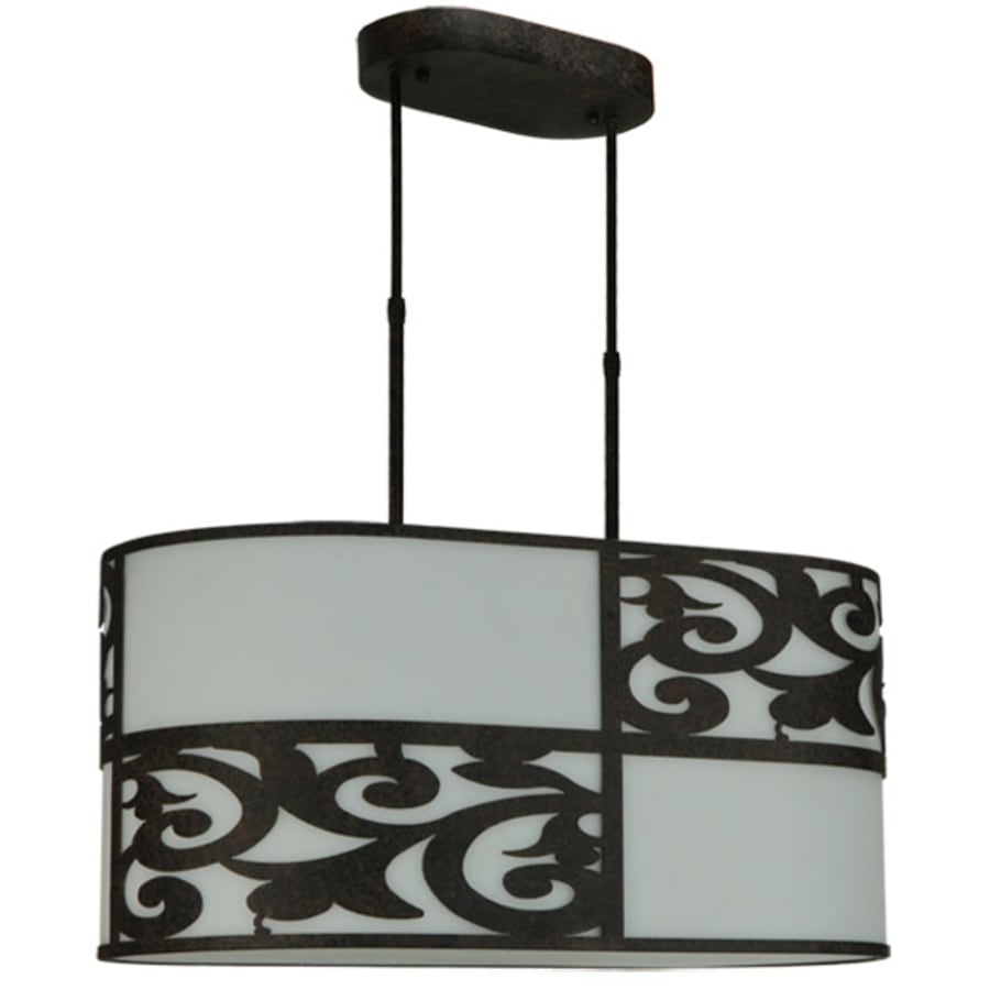 Meyda Tiffany Clarabella 4 Light 34" Wide Linear Pendant