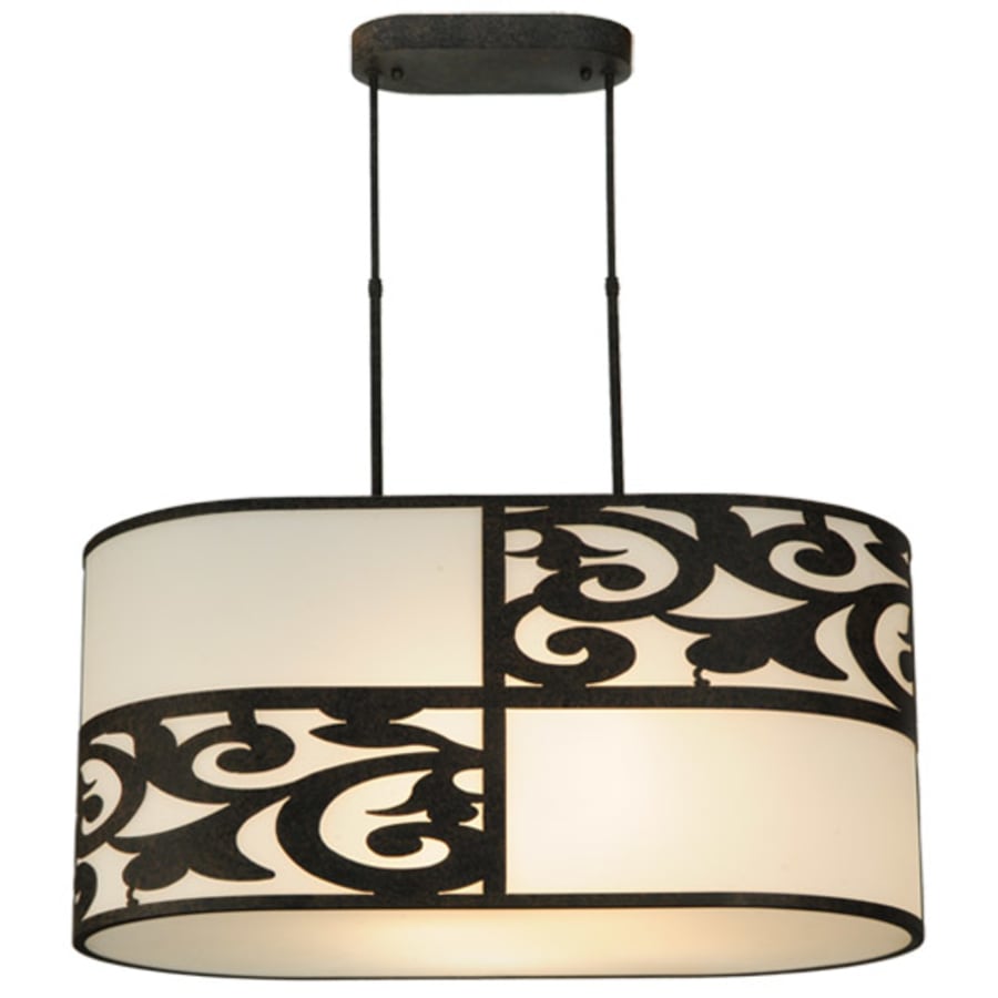 Meyda Tiffany Clarabella 4 Light 34" Wide Linear Pendant