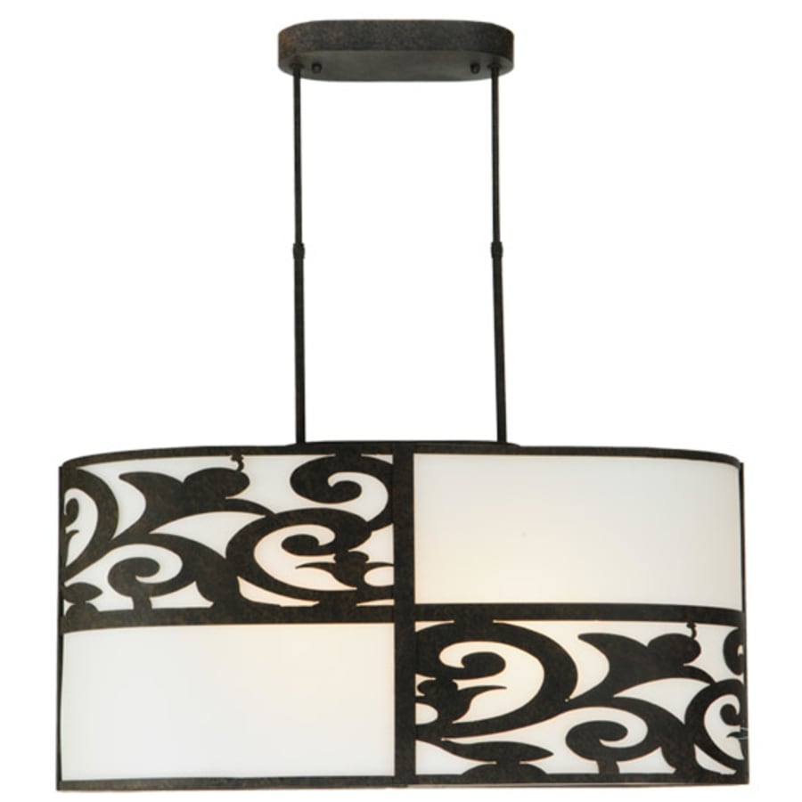 Meyda Tiffany Clarabella 4 Light 34" Wide Linear Pendant