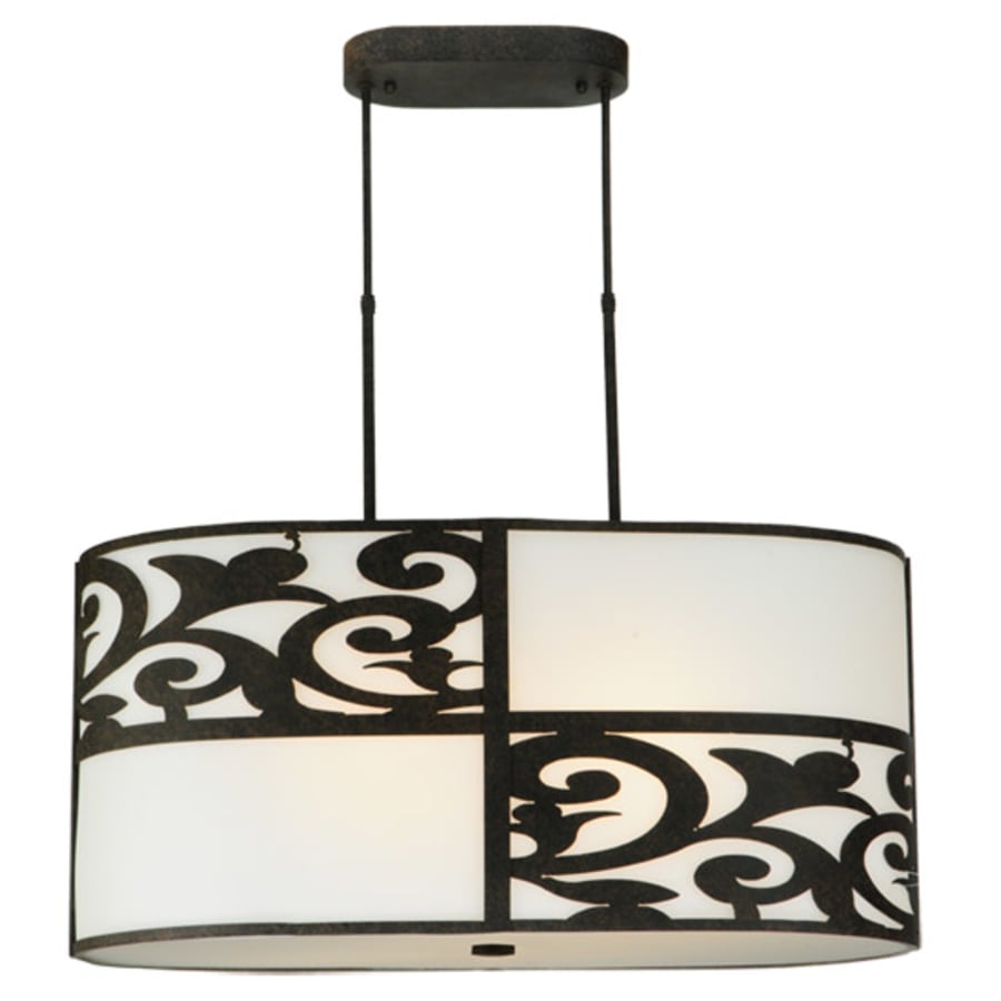 Meyda Tiffany Clarabella 4 Light 34" Wide Linear Pendant