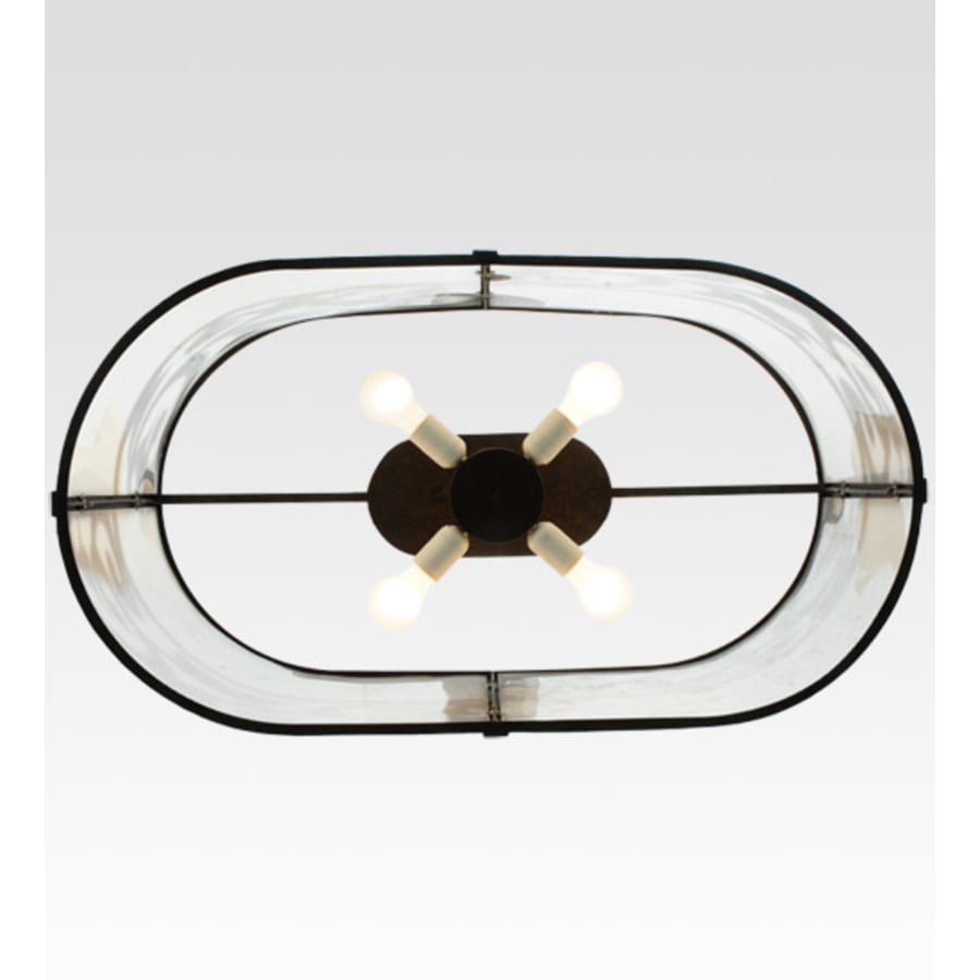 Meyda Tiffany Clarabella 4 Light 34" Wide Linear Pendant