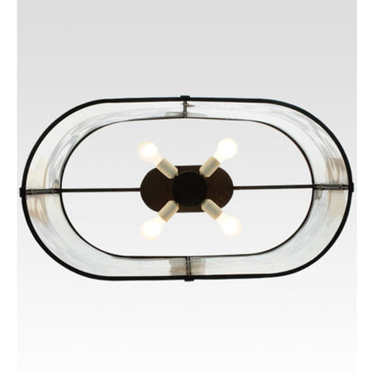 Meyda Tiffany Clarabella 4 Light 34" Wide Linear Pendant