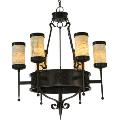 Meyda Tiffany Lorenzo 6 Light 30" Wide Chandelier