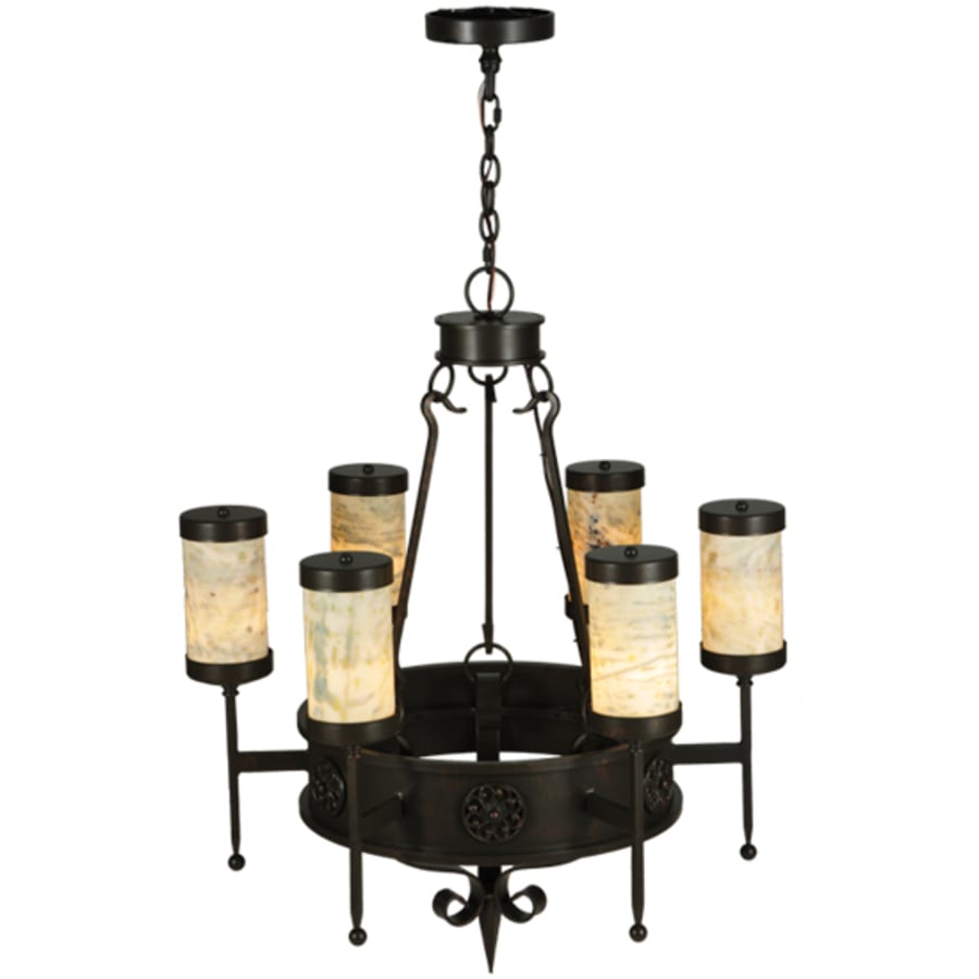 Meyda Tiffany Lorenzo 6 Light 30" Wide Chandelier