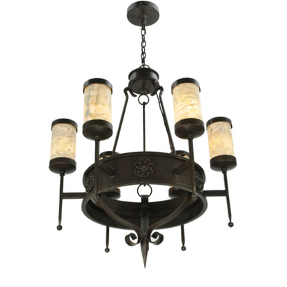 Meyda Tiffany Lorenzo 6 Light 30" Wide Chandelier