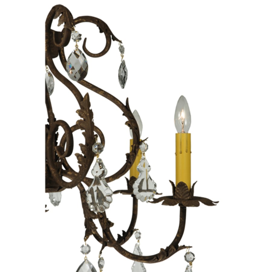 Meyda Tiffany Chantilly 5 Light 24" Wide Crystal Candle Style Chandelier