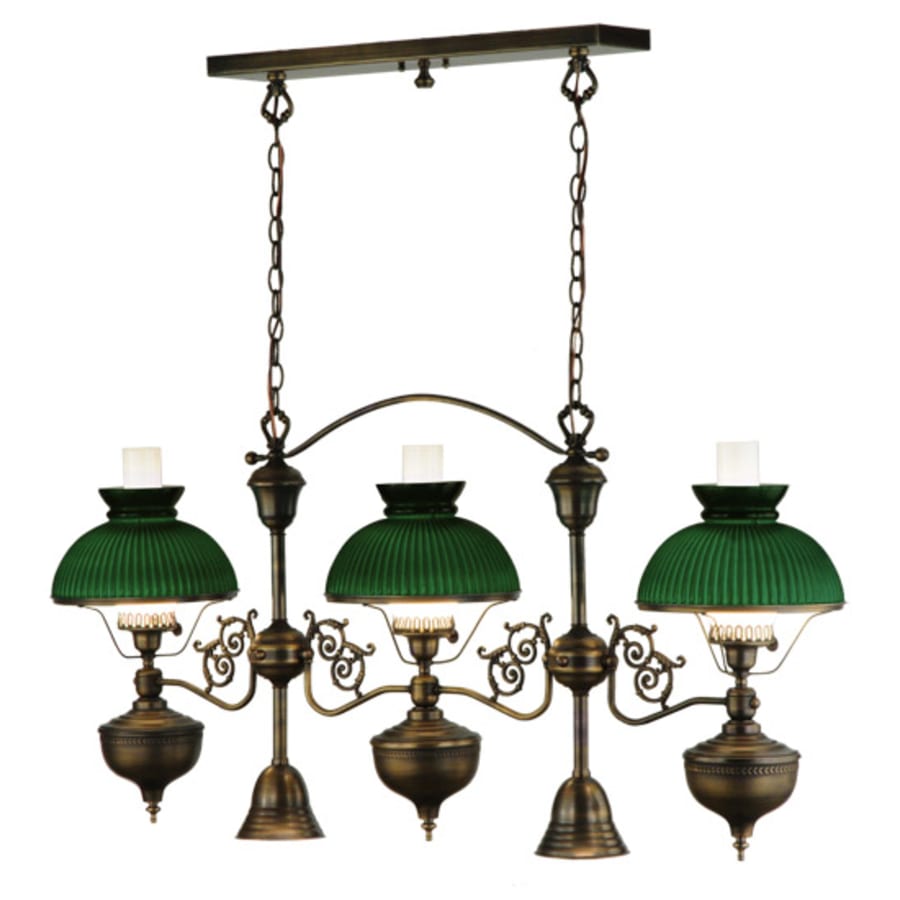 Meyda Tiffany Sunbury 3 Light 48" Wide Linear Pendant
