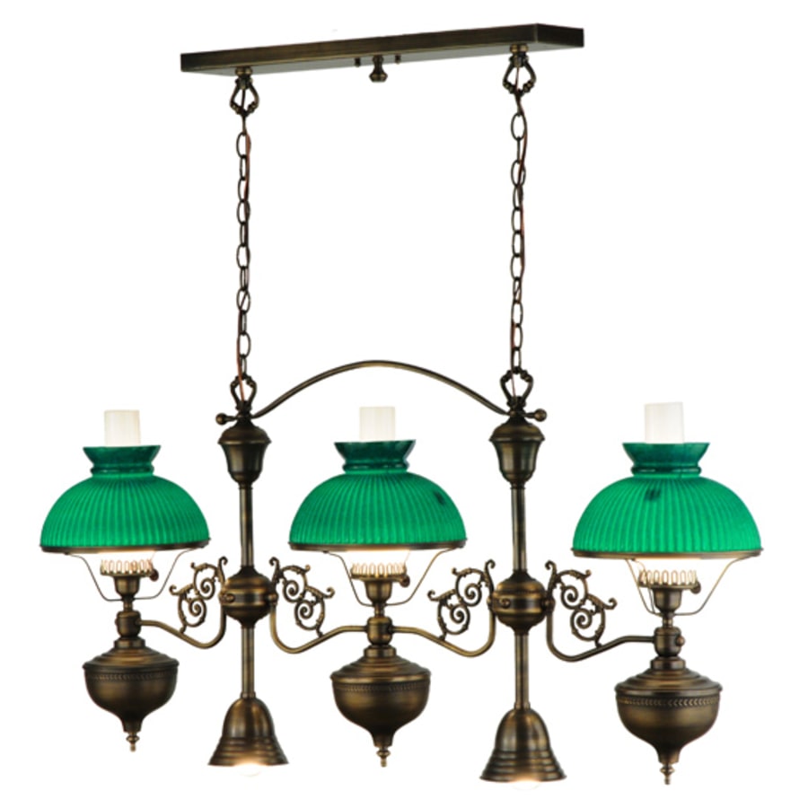 Meyda Tiffany Sunbury 3 Light 48" Wide Linear Pendant