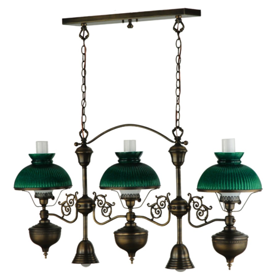 Meyda Tiffany Sunbury 3 Light 48" Wide Linear Pendant