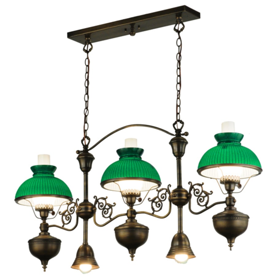 Meyda Tiffany Sunbury 3 Light 48" Wide Linear Pendant