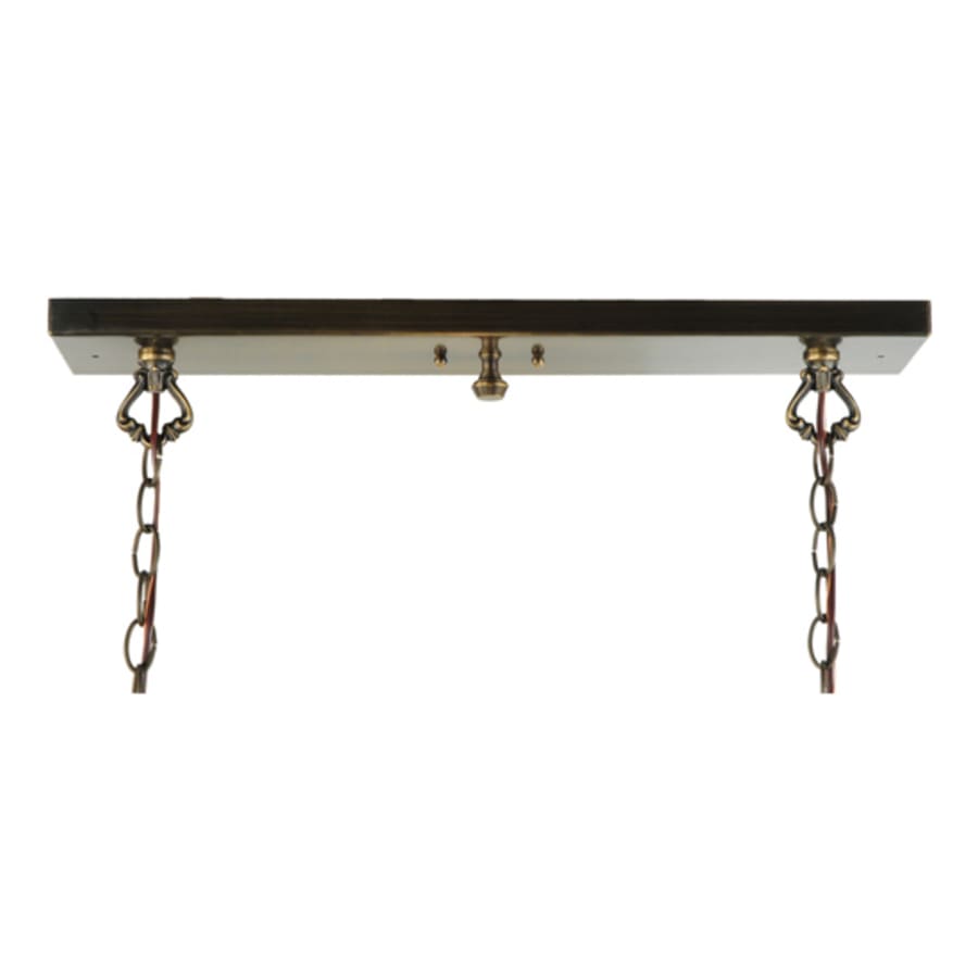 Meyda Tiffany Sunbury 3 Light 48" Wide Linear Pendant