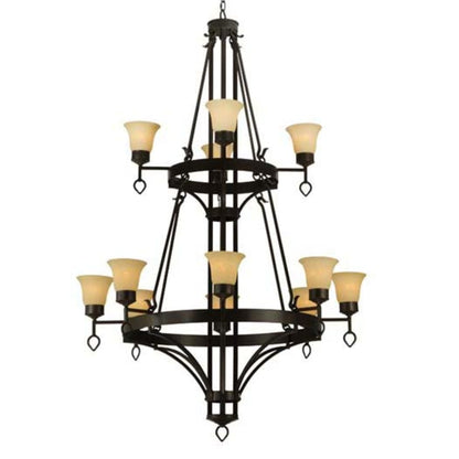 Meyda Tiffany Savino 12 Light 46" Wide Chandelier