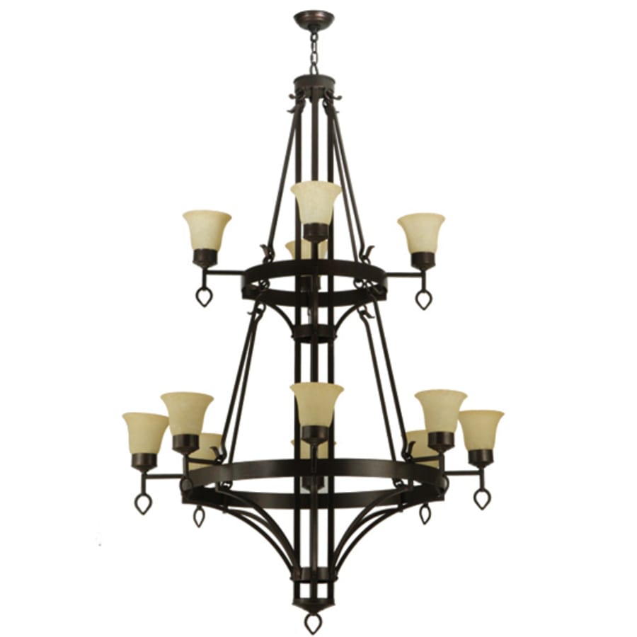 Meyda Tiffany Savino 12 Light 46" Wide Chandelier