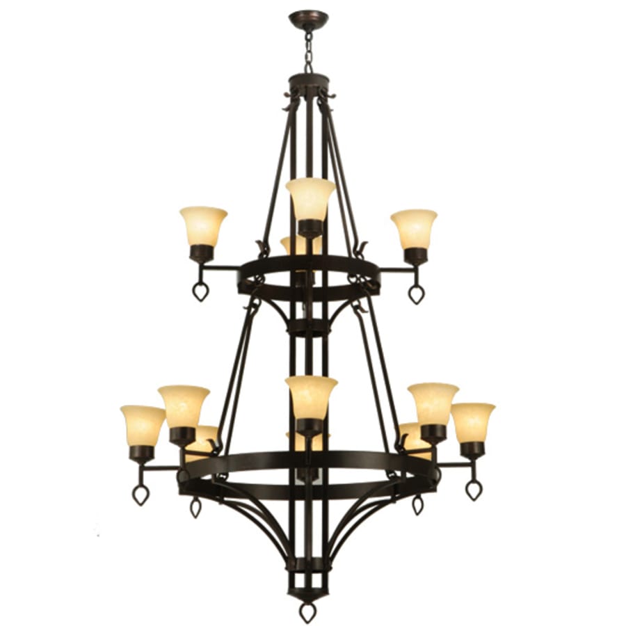 Meyda Tiffany Savino 12 Light 46" Wide Chandelier