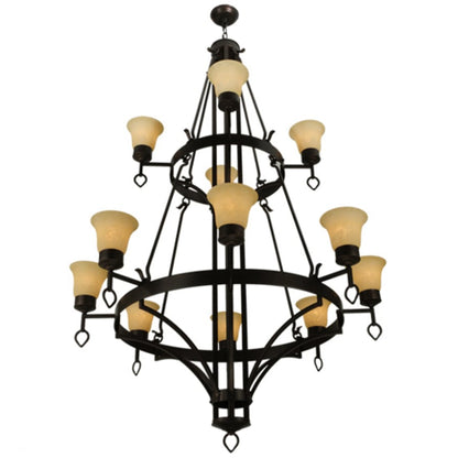 Meyda Tiffany Savino 12 Light 46" Wide Chandelier