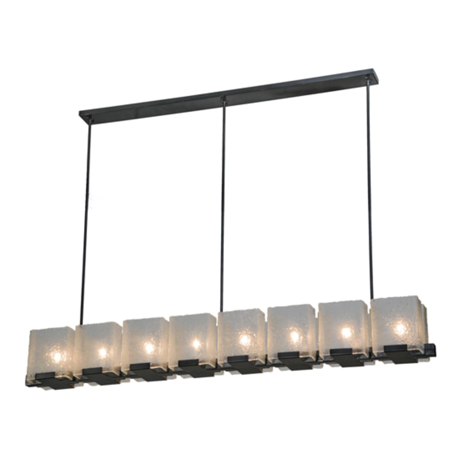 Meyda Tiffany Ice Cube 8 Light 78" Wide Linear Chandelier