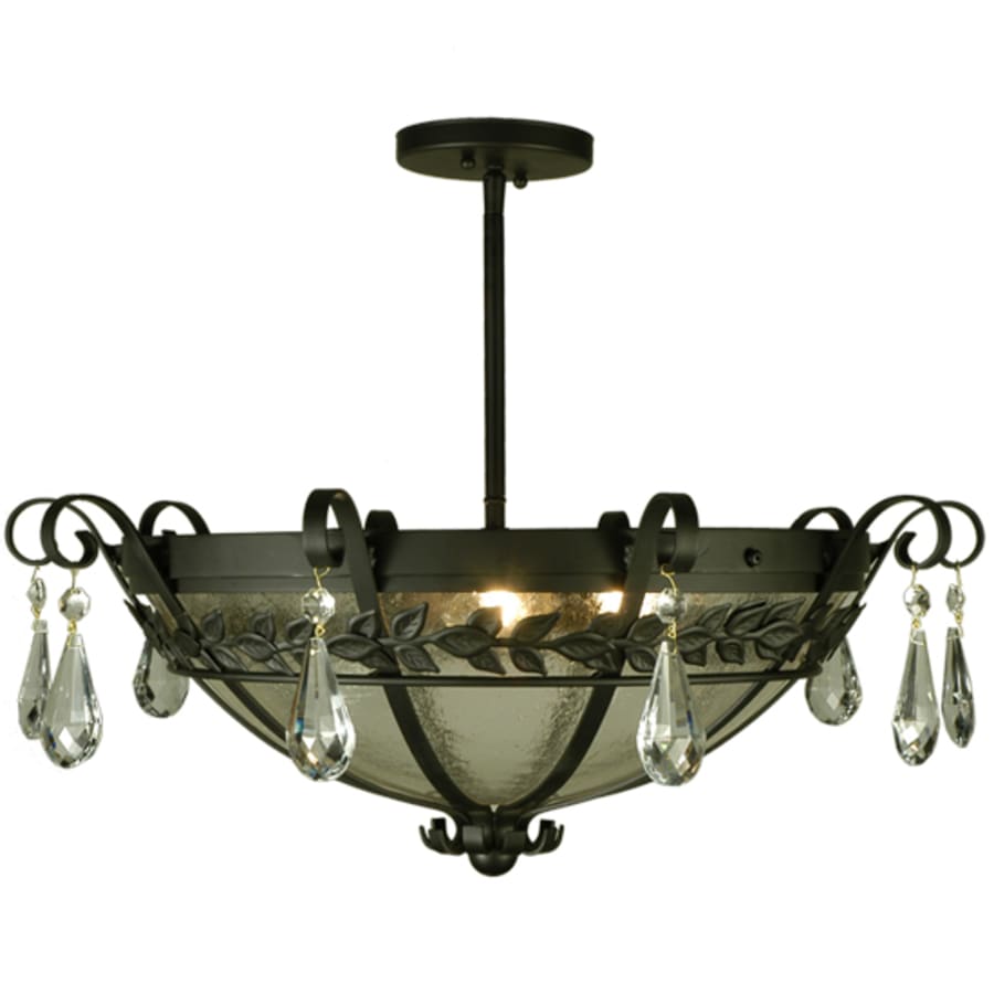 Meyda Tiffany Florentine 3 Light 24" Wide Semi-Flush Bowl Ceiling Fixture