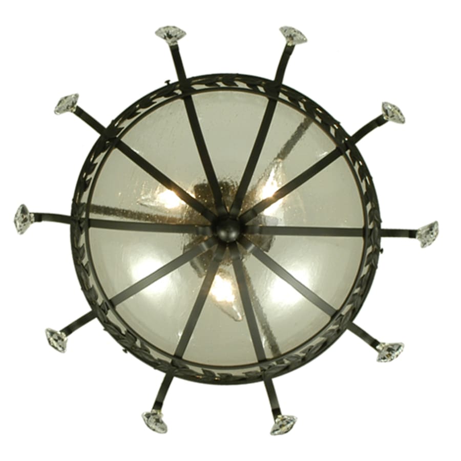 Meyda Tiffany Florentine 3 Light 24" Wide Semi-Flush Bowl Ceiling Fixture