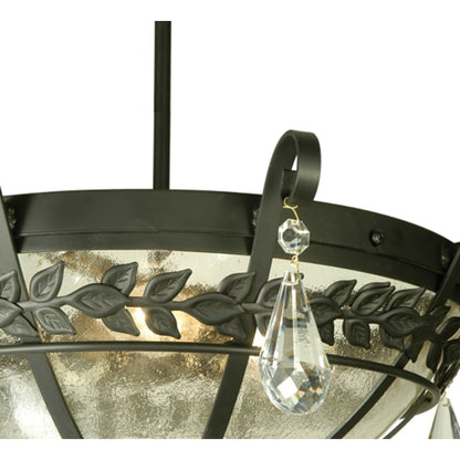 Meyda Tiffany Florentine 3 Light 24" Wide Semi-Flush Bowl Ceiling Fixture