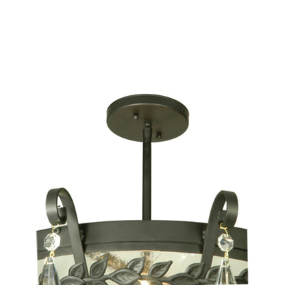 Meyda Tiffany Florentine 3 Light 24" Wide Semi-Flush Bowl Ceiling Fixture