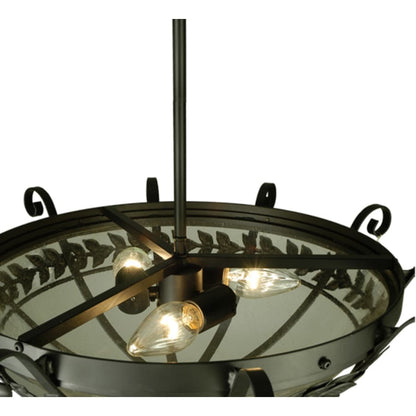 Meyda Tiffany Florentine 3 Light 24" Wide Semi-Flush Bowl Ceiling Fixture