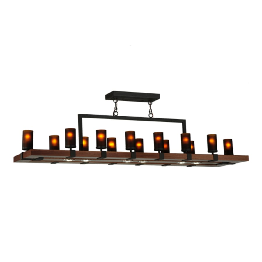 Meyda Tiffany Grand Terrace 20 Light 72" Wide Wrought Iron Candle Style Chandelier