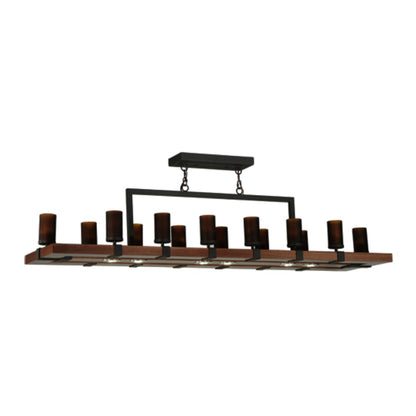 Meyda Tiffany Grand Terrace 20 Light 72" Wide Wrought Iron Candle Style Chandelier