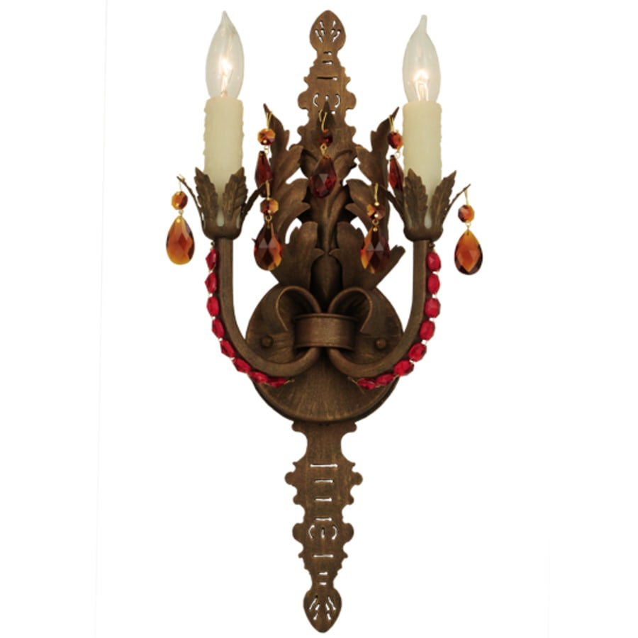 Meyda Tiffany Grosetto 2 Light 20" Tall Wall Sconce