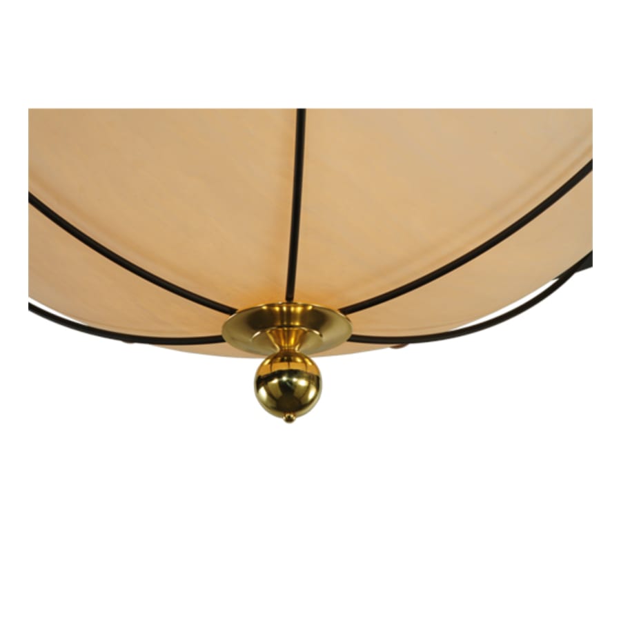 Meyda Tiffany Nautical 12 Light 74" Wide Flush Mount Bowl Ceiling Fixture - Oil Rubbed Bronze Finish