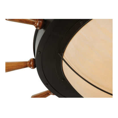 Meyda Tiffany Nautical 12 Light 74" Wide Flush Mount Bowl Ceiling Fixture - Oil Rubbed Bronze Finish