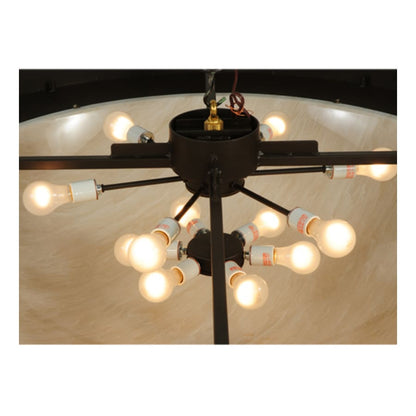 Meyda Tiffany Nautical 12 Light 74" Wide Flush Mount Bowl Ceiling Fixture - Oil Rubbed Bronze Finish