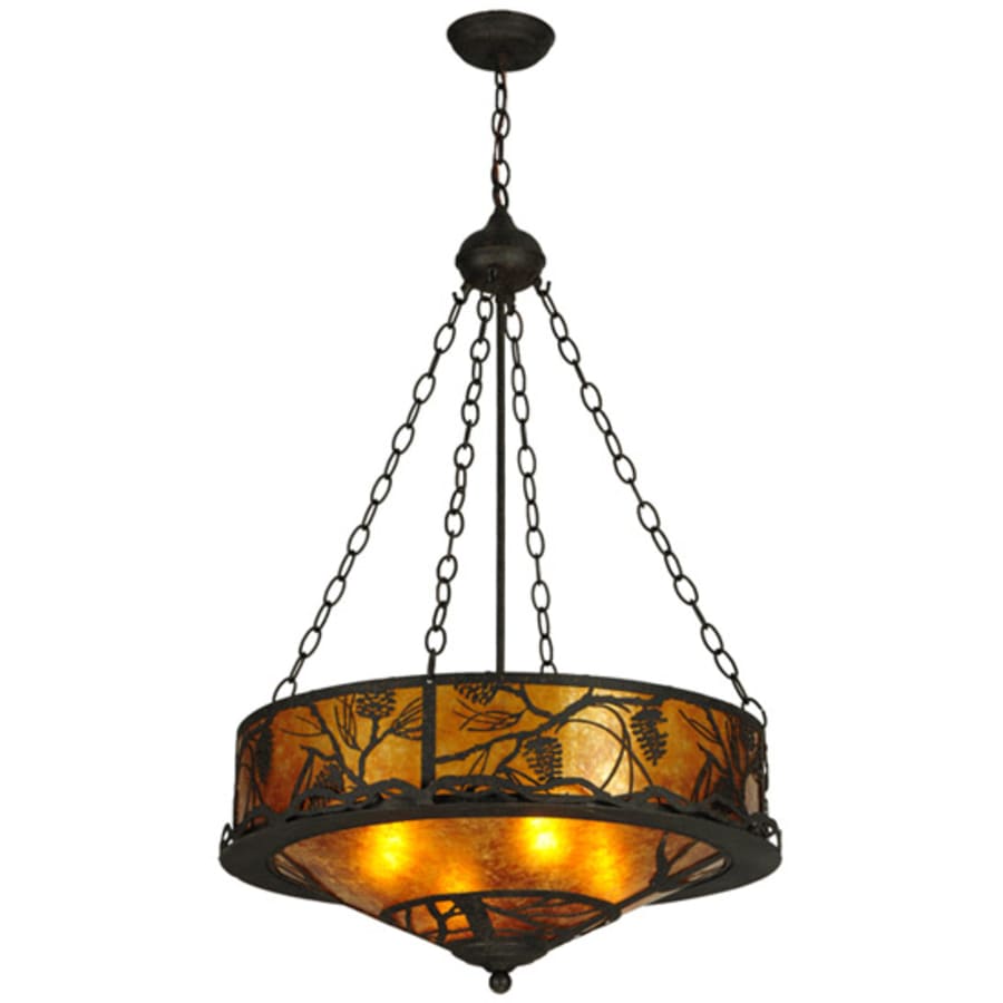 Meyda Tiffany Whispering Pines 4 Light 24" Wide Pendant