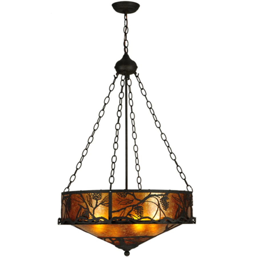 Meyda Tiffany Whispering Pines 4 Light 24" Wide Pendant