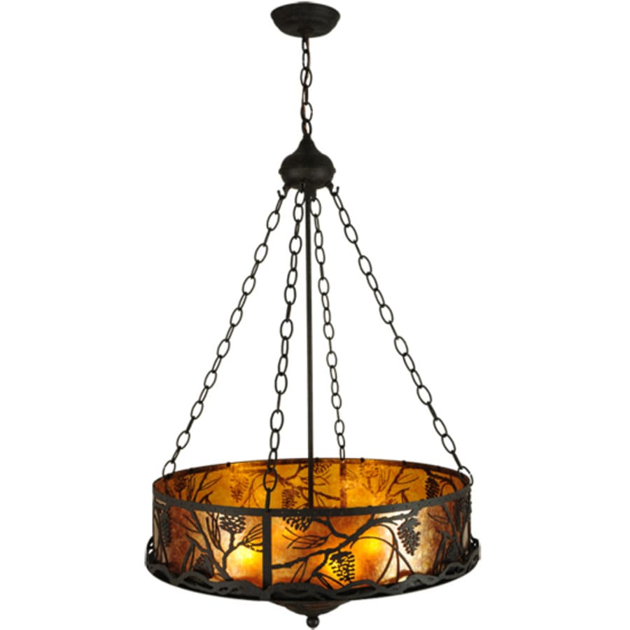 Meyda Tiffany Whispering Pines 4 Light 24" Wide Pendant