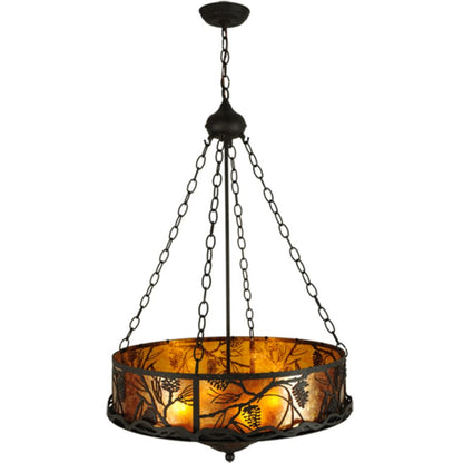 Meyda Tiffany Whispering Pines 4 Light 24" Wide Pendant