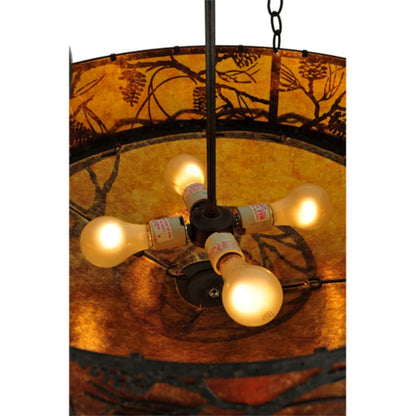 Meyda Tiffany Whispering Pines 4 Light 24" Wide Pendant
