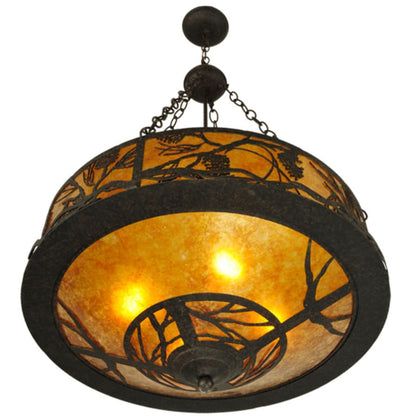 Meyda Tiffany Whispering Pines 4 Light 24" Wide Pendant