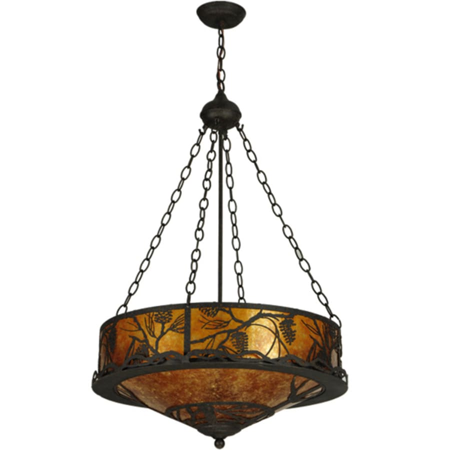Meyda Tiffany Whispering Pines 4 Light 24" Wide Pendant