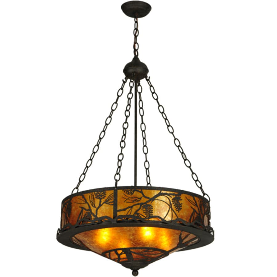 Meyda Tiffany Whispering Pines 4 Light 24" Wide Pendant