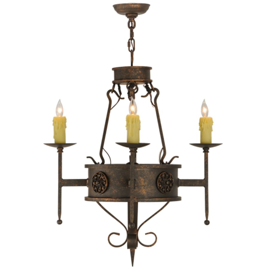 Meyda Tiffany Lorenzo 4 Light 24" Wide Taper Candle Style Chandelier