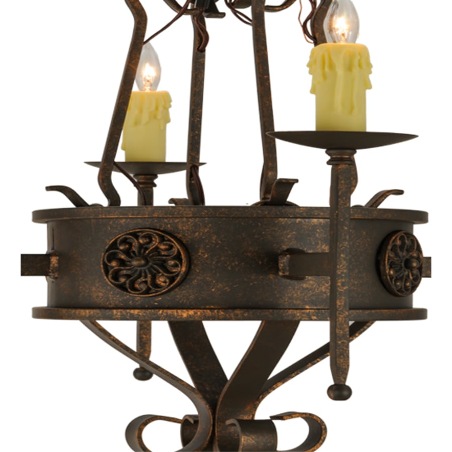 Meyda Tiffany Lorenzo 4 Light 24" Wide Taper Candle Style Chandelier