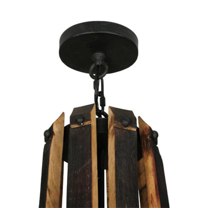 Meyda Tiffany Barrel Stave Madera 12 Light 44" Wide Wrought Iron Candle Style Chandelier