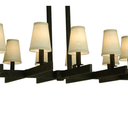 Meyda Tiffany Dante 12 Light 54" Wide Linear Chandelier