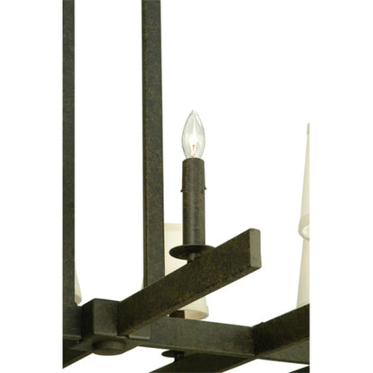 Meyda Tiffany Dante 12 Light 54" Wide Linear Chandelier