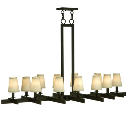 Meyda Tiffany Dante 12 Light 54" Wide Linear Chandelier